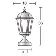 Baliza BAMBO inaltime 36cm IP43 100W E27 negru