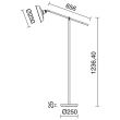 Lampadar OMA IP20 E27 60W maro cupru oxidat