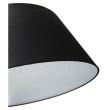 Lampadar ZANZIBAR negru E27 1x60W cu abajur diametru 50cm si baza din marmura