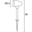 Proiector exterior tip pichet ARAMO IP54 GU10 35W antracit