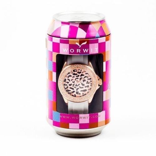 Ceas dama Worwit Bombay RG White Leopard