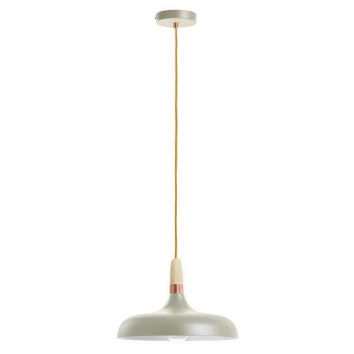 Pendul CLOE IP20 E27 60W otel gri piatra + lemn stejar