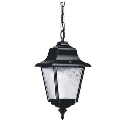 Corp suspendat exterior ROB IP43 100W E27 sticla transparenta negru